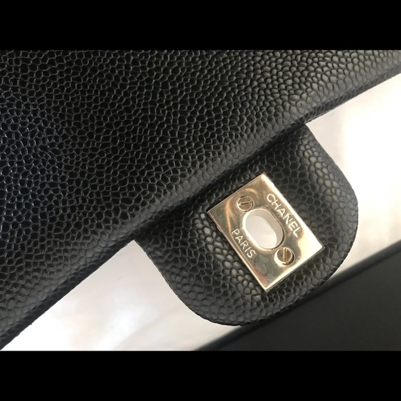 Chanel Black Caviar Rectangular Mini Flap LGHW - Picture 6 of 8